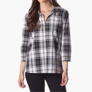 Duffield Lane Cadence Tunic Plaid - XS